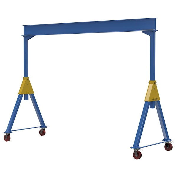 Fixed Ht. Stl Gantry Crane, 10K, 15Ft Kd
